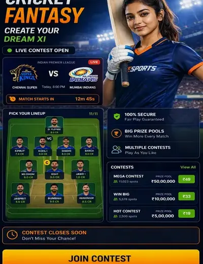Www950bet (950 bet) fantasy cricket & matchday visual 3